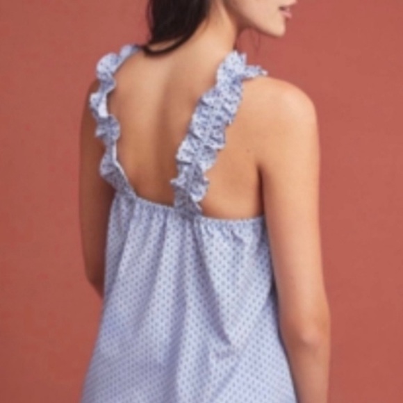 Anthropologie Waverly Grey Berlin Ruffle Halter Top Size X-Small - Picture 3 of 9